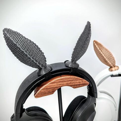 Moth Antennas Headphone Attachments - Adorable Bug Ears for Headphones in Various colors with Hidden Self Fastener - Moth Antenna for Gamers and Streamers (Sparkle Black) in Saudi Arabia