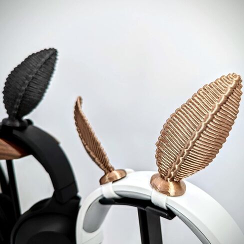 Moth Antennas Headphone Attachments - Adorable Bug Ears for Headphones in Various colors with Hidden Self Fastener - Moth Antenna for Gamers and Streamers (Sparkle Black) in Saudi Arabia