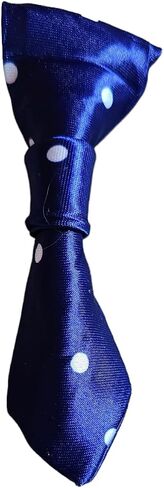 Christmas Neck Tie that Slips Onto Your Dog's Existing Collar Smalls (Dark Blue Dots Extra Small) in Saudi Arabia