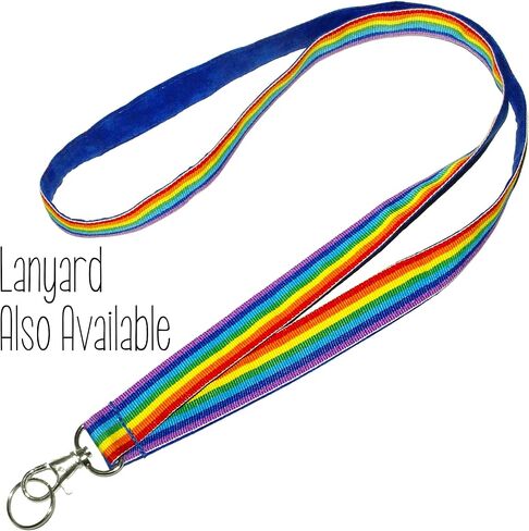 Rainbow Cat Collar - Colorful Ribbon Stripe - 3/8 Inch Wide - 2 Sizes Adjusts 6 to 8.5 or 7.5 to 12 Inches - Breakaway Safety Buckle (Cat - 7.5 to 12 Inches) in Saudi Arabia