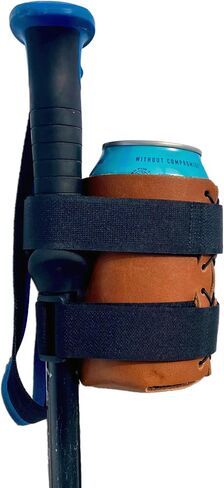 Ski Pole Beer Holder - The BeerSki Original (Regular 12oz Can, Black) in Saudi Arabia