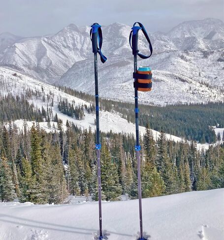 Ski Pole Beer Holder - The BeerSki Original (Regular 12oz Can, Black) in Saudi Arabia