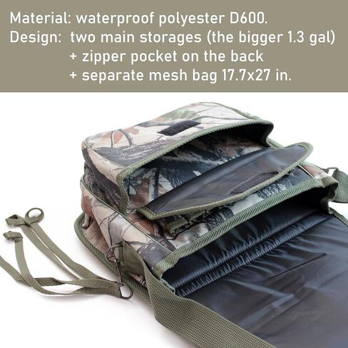 Waterfowl Hunting Blind Bag, Duck Hunting Shoulder Refuge Bag with Game Carrier, Duck Carrier Strap, Ammo Shell Carrying Bag Pack in Kuwait