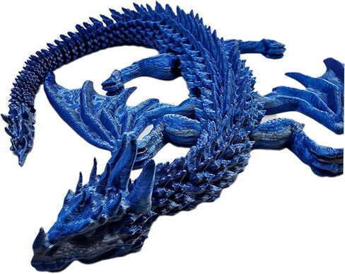 Articulating Flying Dragon 3D printed (Red/Green/Blue) in Saudi Arabia