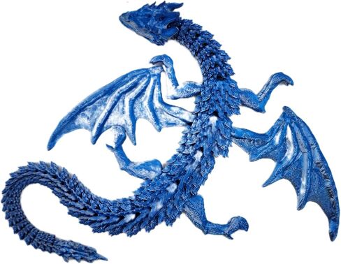Articulating Flying Dragon 3D printed (Red/Green/Blue) in Saudi Arabia