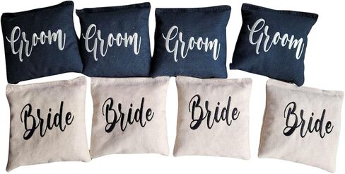 Bride and Groom Full Size Cornhole bags Wedding All Weather Bags in Saudi Arabia