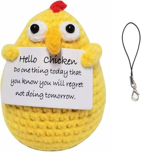 Emotional Support Handmade Gift, Crochet Knitted Doll, Gifts for Women Friends Emotional Support Handmade Gift, Crochet Pickled Knitted Doll, Gifts for Women Friends (Chicken) in Saudi Arabia
