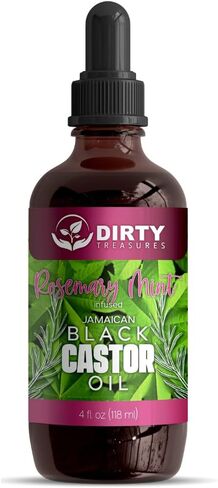 Rosemary Mint Castor Oil for Hair Growth and Scalp Treatment | Jamaican Black Castor Oil Hair Growth Oil (4 Ounce) in Saudi Arabia