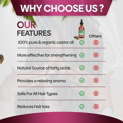 Rosemary Mint Castor Oil for Hair Growth and Scalp Treatment | Jamaican Black Castor Oil Hair Growth Oil (4 Ounce) in Saudi Arabia