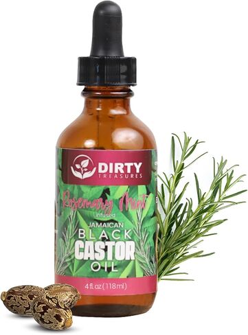 Rosemary Mint Castor Oil for Hair Growth and Scalp Treatment | Jamaican Black Castor Oil Hair Growth Oil (4 Ounce) in Saudi Arabia