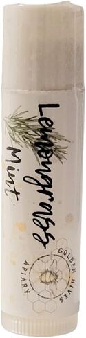 Lemongrass Mint-Moisturizing Lip Balm With Raw Beeswax & Organic Cocoa Butter-Golden Hives Apiary in Saudi Arabia
