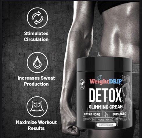 Detox Slimming Vegan Handmade Sweat Enhancing Lotion - Sweat Activated Slimming Lotion for Women and Men Body Fat burning Flat Belly Cream-Revitalizing Coconut oil and Essential oil Infused in Saudi Arabia