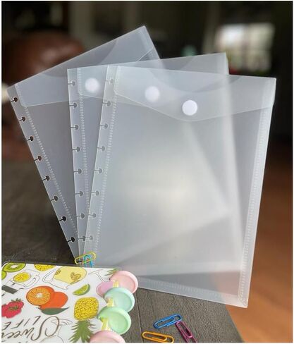 Envelop Pocket Dividers for 8-Disc Half Letter (Junior) Size Planners (5.5 x 8.5 inches), Staples ARC, Martha Stewart, Levenger Circa, TUL.(8-Disc Junior) in Saudi Arabia