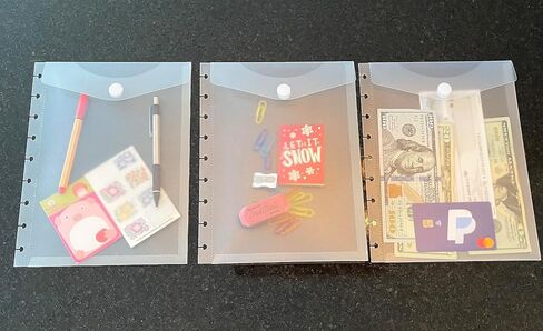 Envelop Pocket Dividers for 8-Disc Half Letter (Junior) Size Planners (5.5 x 8.5 inches), Staples ARC, Martha Stewart, Levenger Circa, TUL.(8-Disc Junior) in Saudi Arabia