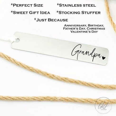 Christmas Gift for Papa Bookmark Gift Idea from Grandkids Gift for Papa who loves to Read Book Lover Birthday Gift Papa Christmas Gift Stockign Stuffer for Papa Gift Bookmark FAMILY-BOOK (Papa) in Saudi Arabia