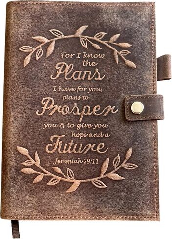 Handmade Leather Journal | Genuine Leather Rustic Notebook/Journal for Writing, Notes, Travel, Diary, Prayer, Refillable Journal, 320 Pages (Eagle - Trust In The Lord) in Saudi Arabia