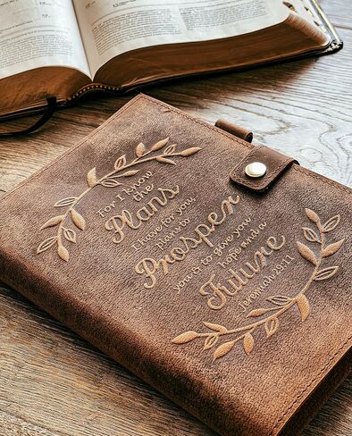 Handmade Leather Journal | Genuine Leather Rustic Notebook/Journal for Writing, Notes, Travel, Diary, Prayer, Refillable Journal, 320 Pages (Eagle - Trust In The Lord) in Saudi Arabia