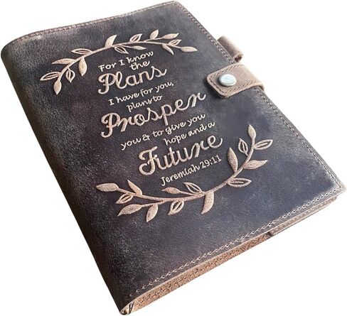 Handmade Leather Journal | Genuine Leather Rustic Notebook/Journal for Writing, Notes, Travel, Diary, Prayer, Refillable Journal, 320 Pages (Eagle - Trust In The Lord) in Saudi Arabia