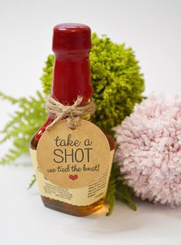 Take a Shot We Tied the Knot, Wedding Tags, Engagement, Bridal Shower, Rehearsal, Party Favor, Alcohol Tags, Wedding Favor & Gift Tags (30 tags) in Saudi Arabia