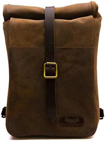 Trip Machine Company Leather Mini Pannier - Black in Saudi Arabia