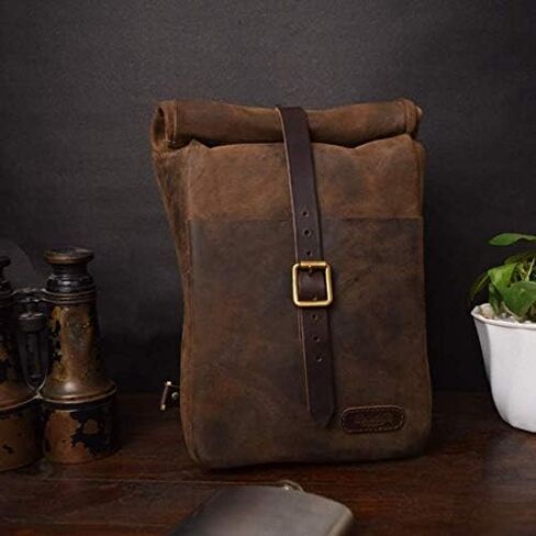 Trip Machine Company Leather Mini Pannier - Black in Saudi Arabia