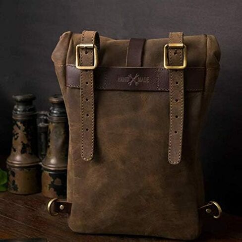 Trip Machine Company Leather Mini Pannier - Black in Saudi Arabia