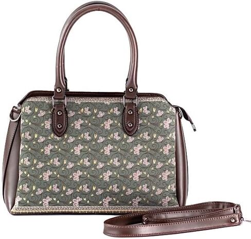KILIM DESIGN VEGAN SATCHEL (Brown) in Saudi Arabia