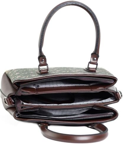 KILIM DESIGN VEGAN SATCHEL (Brown) in Saudi Arabia