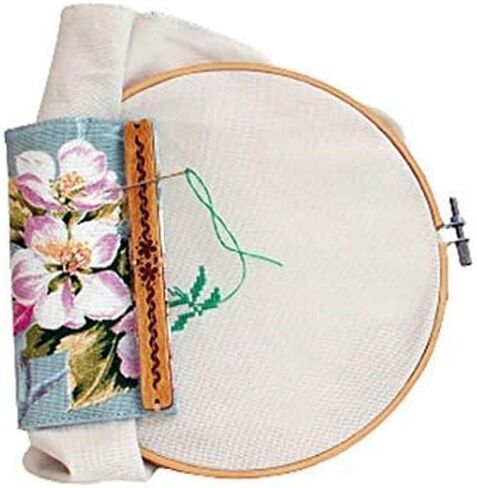 زهور حماية من الأوساخ المغناطيسية العالمية - غطاء واقي مغناطيسي مطرز لقضبان التمرير بإطار qsnap بأي حجم وحامل نمط إبرة الطوق in Kuwait