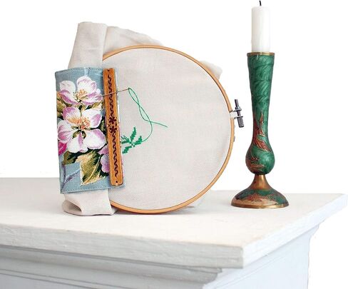 زهور حماية من الأوساخ المغناطيسية العالمية - غطاء واقي مغناطيسي مطرز لقضبان التمرير بإطار qsnap بأي حجم وحامل نمط إبرة الطوق in Kuwait