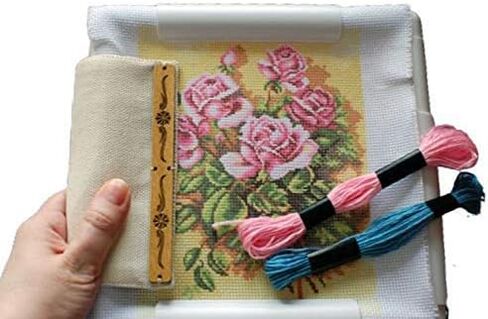 واقي الأوساخ العالمي مع مغناطيس عبر غرزة إبرة مايندر التطريز المغناطيس حامي غطاء ل qsnap أي حجم وطارة التطريز in Kuwait