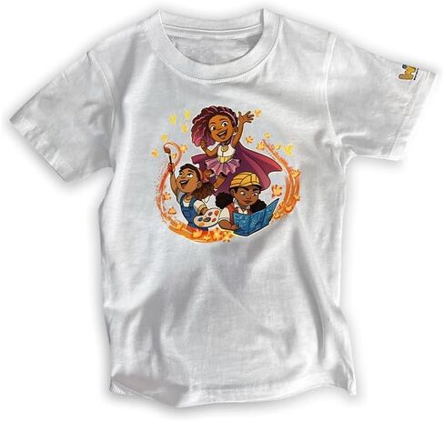 Characters: Girl Power, Girls Short Sleeve Graphic T-Shirt (L) in Saudi Arabia
