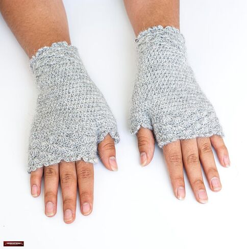 Peruvian Baby Alpaca Grey Gloves | Knitted Fingerless Gloves Warm Cozy Women | Accessories For Her, Gloves & Mittens Fingerless Mittens in Saudi Arabia