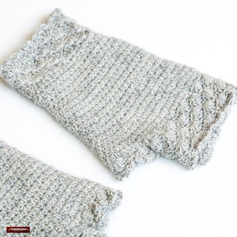 Peruvian Baby Alpaca Grey Gloves | Knitted Fingerless Gloves Warm Cozy Women | Accessories For Her, Gloves & Mittens Fingerless Mittens in Saudi Arabia