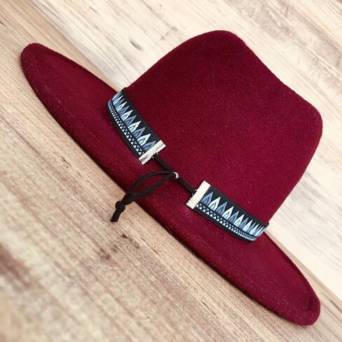 Adjustable Cowboy Hat band, Fedora Hatband Colors, Black, Gray, White, Hat Accessories for Men, Western Styling Hat Jewelry, Unisex Hat Belt in Saudi Arabia