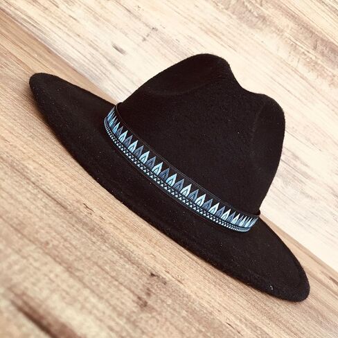 Adjustable Cowboy Hat band, Fedora Hatband Colors, Black, Gray, White, Hat Accessories for Men, Western Styling Hat Jewelry, Unisex Hat Belt in Saudi Arabia