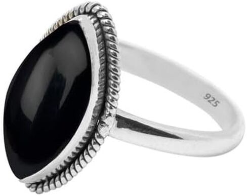 Amethyst Stone Ring 925 Sterling Silver Statement Ring For Women and Girls Handmade Rings Natural Marquise Gemstone Ring Promise Ring For Christmas Size US 7 Gift For Her in Saudi Arabia