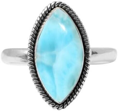 Amethyst Stone Ring 925 Sterling Silver Statement Ring For Women and Girls Handmade Rings Natural Marquise Gemstone Ring Promise Ring For Christmas Size US 7 Gift For Her in Saudi Arabia