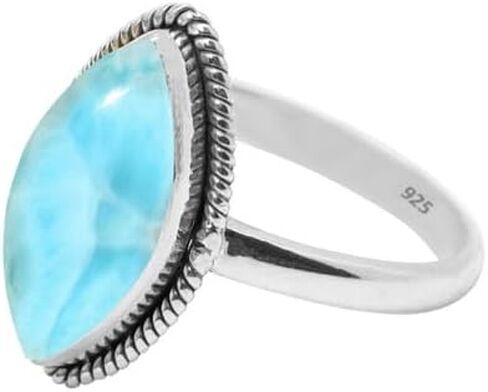 Amethyst Stone Ring 925 Sterling Silver Statement Ring For Women and Girls Handmade Rings Natural Marquise Gemstone Ring Promise Ring For Christmas Size US 7 Gift For Her in Saudi Arabia