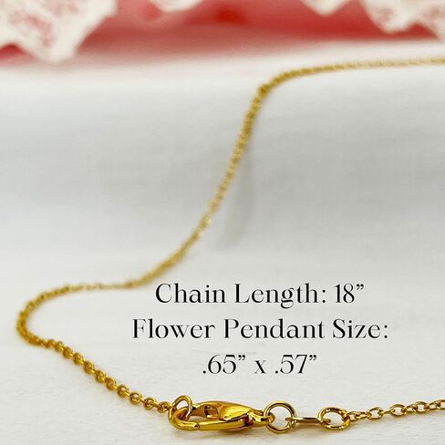 الذهب قلادة الزهور، القلائد الذهبية لذيذ حفلة موسيقية زهر الكرز المختنق قلادة 18 "القلائد زهرة الوردي للنساء الشاطئ القلائد مجوهرات أنيقة أنيقة كما العروس حفلة موسيقية هدية عيد ميلاد in Kuwait