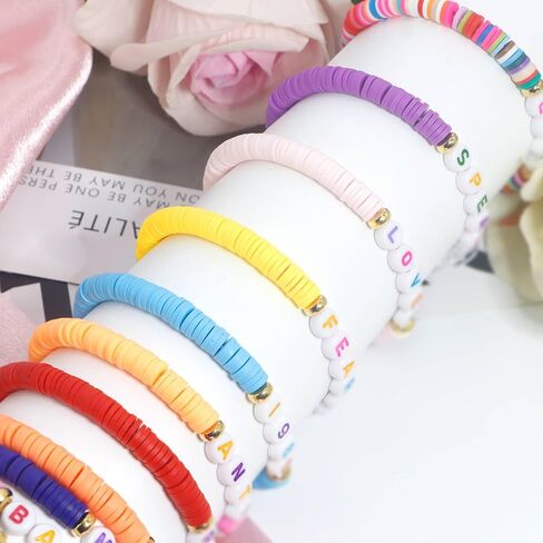 12pcs Friendship Bracelets Gifts, Bracelets Set, Smile Face Colored Characters Multilayer Singer Music Album Inspired Bracelets for Women Girls, Tour Jewelry in Saudi Arabia