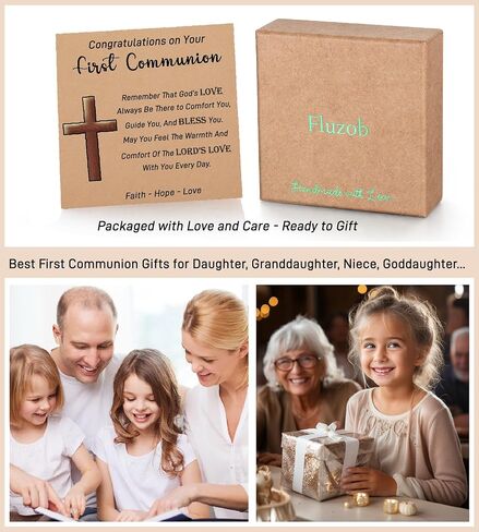 First Communion Gifts for Girls Catholic Cross Bracelet Teen Girls Jewelry 6 8 Easter Basket 1st First Holy Communion Gifts for Girls Daughter Goddaughter Granddaughter Niece in Saudi Arabia