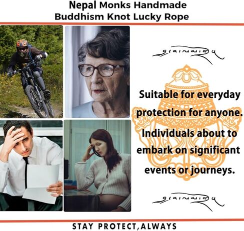 أساور طاقة نيبالية مصنوعة يدويًا من حبل الحظ والحماية، للبالغين من الجنسين، قوة حماية العاطفة، تعويذة طاقة، سحر الحظ السعيد، طاقة حمراء من مصير الحب in Kuwait