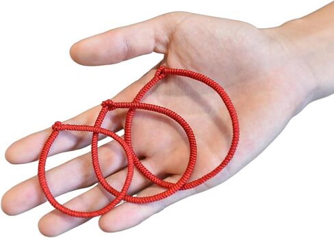 أساور حماية قوية بعقدة فاجرا مصنوعة يدويًا من التبت للأولاد والبنات والنساء والرجال، سلسلة حمراء هدية للمصير والحب (15 سم (5.9 بوصة)) in Kuwait