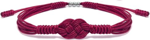 Red Infinity Protection Bracelet, String of Fate, Kabbalah Lucky Safe, Talisman Tibetan Bracelet, Surfer String Wrap Bracelet for Men, Women, Forever Friendship (Red) in Saudi Arabia