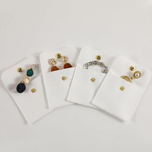 40pcs Green Microfiber Jewelry Pouch Button Bag 8 x 8cm, Jewelry Packaging Bag Luxury Small Favor Bags Jewelry Gift Bags for Earrings Necklaces Bracelet Ring in Saudi Arabia