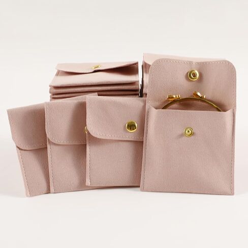 40pcs Green Microfiber Jewelry Pouch Button Bag 8 x 8cm, Jewelry Packaging Bag Luxury Small Favor Bags Jewelry Gift Bags for Earrings Necklaces Bracelet Ring in Saudi Arabia