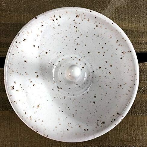 Pottery Jewelry Ring Holder in Speckled White in Saudi Arabia