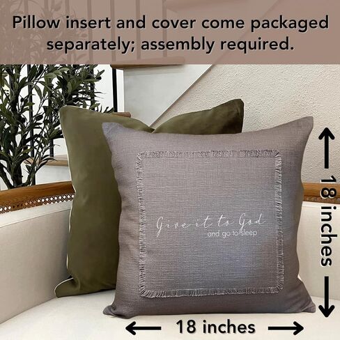 غطاء وسادة مزخرف بوهو شيك مقاس 18 × 18 - لمسة أريكة فريدة لغرفة المعيشة أو السرير - غطاء وسادة أريكة من الطبيعة الثانية باليد (القفز في البحيرة) in Kuwait