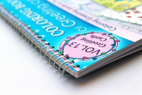 Coloring book of greeting cards: 24 handmade foldable cards to color | Premium Handmade Paperback Spiral Bound Coloring Book | Art and Sip Party, DIY Kit, Party favor | Easy & fun drawings to color in Kuwait